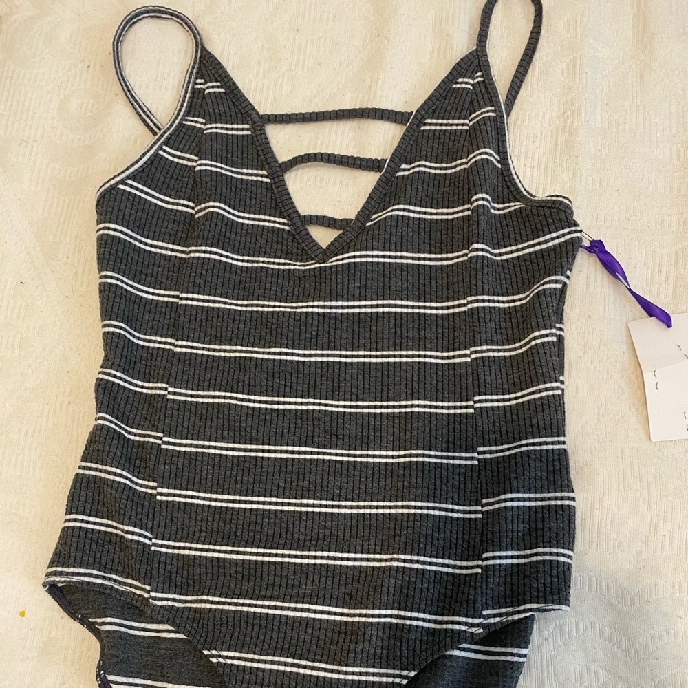 NWT Violet Moon Ribbed Bodysuit